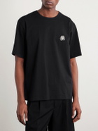 NN07 - Jett 30026 Logo-Embroidered Organic Cotton-Jersey T-Shirt - Black