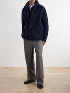 Valstar - Virgin Wool-Bouclé Jacket - Blue