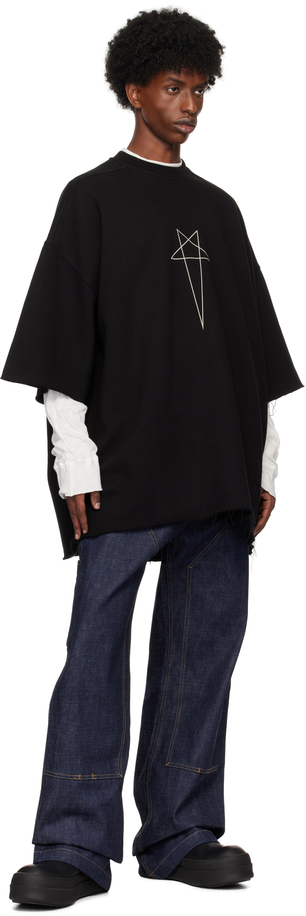 希少Rick Owens DRKSHDW \"GETH CUT JEANS\" 28 希少Rick Owens DRKSHDW 