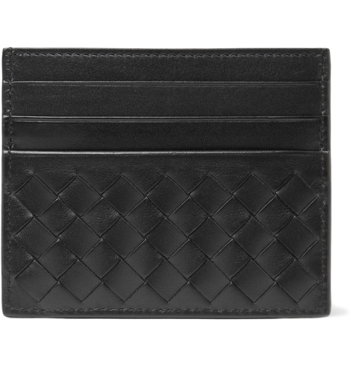 Photo: Bottega Veneta - Intrecciato Leather Cardholder - Black