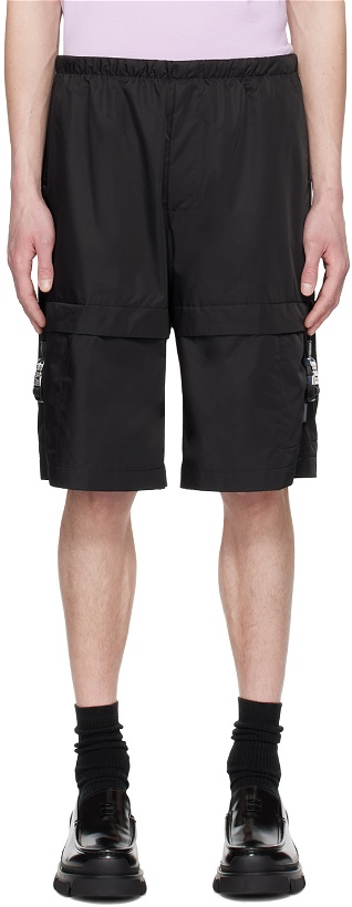 Photo: Givenchy Black Buckle Shorts