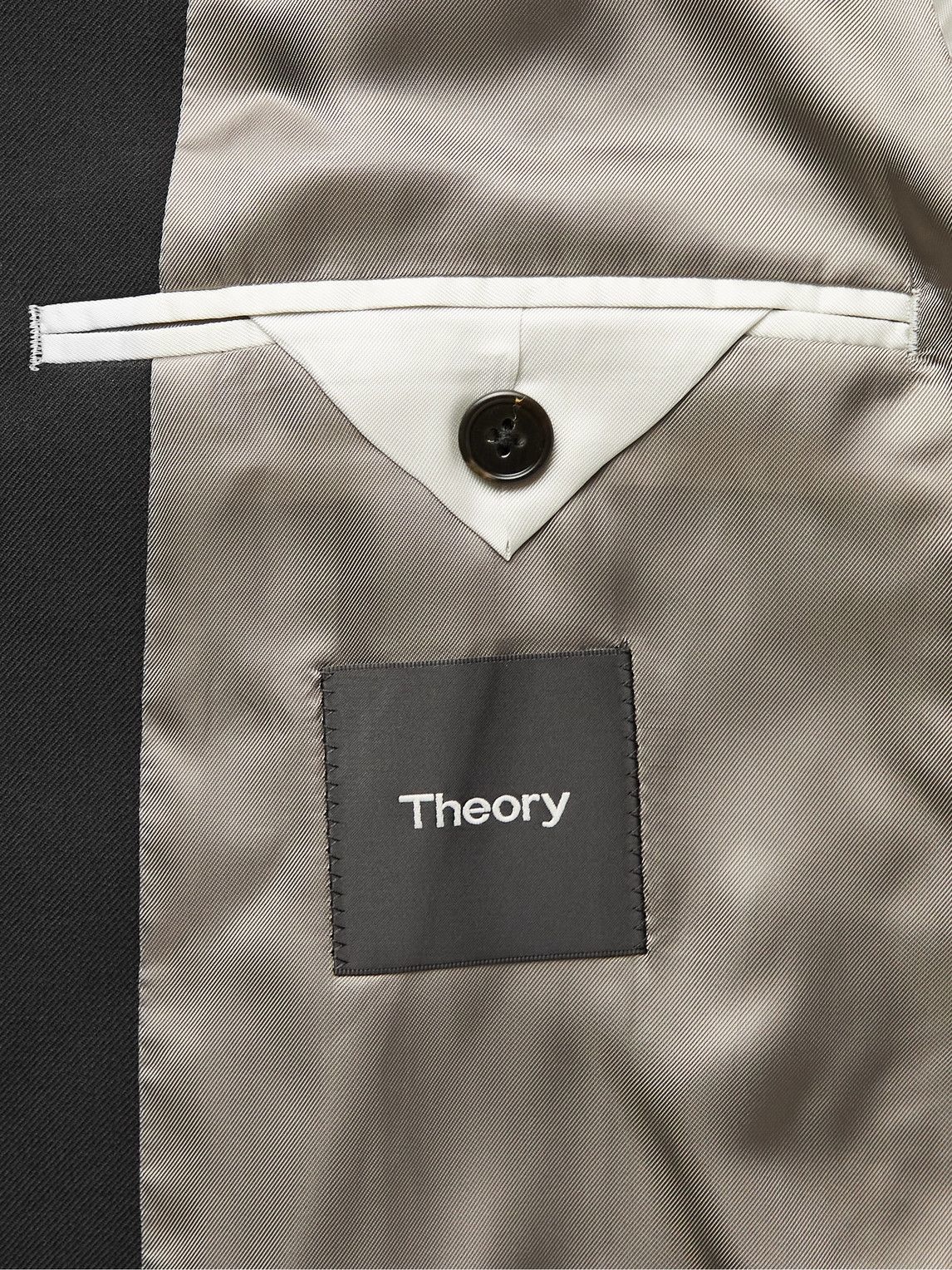 Theory - Eldridge Slim-Fit Wool-Blend Twill Blazer - Black Theory