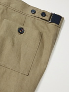 Paul Smith - Gents Tapered Linen Cargo Trousers - Green