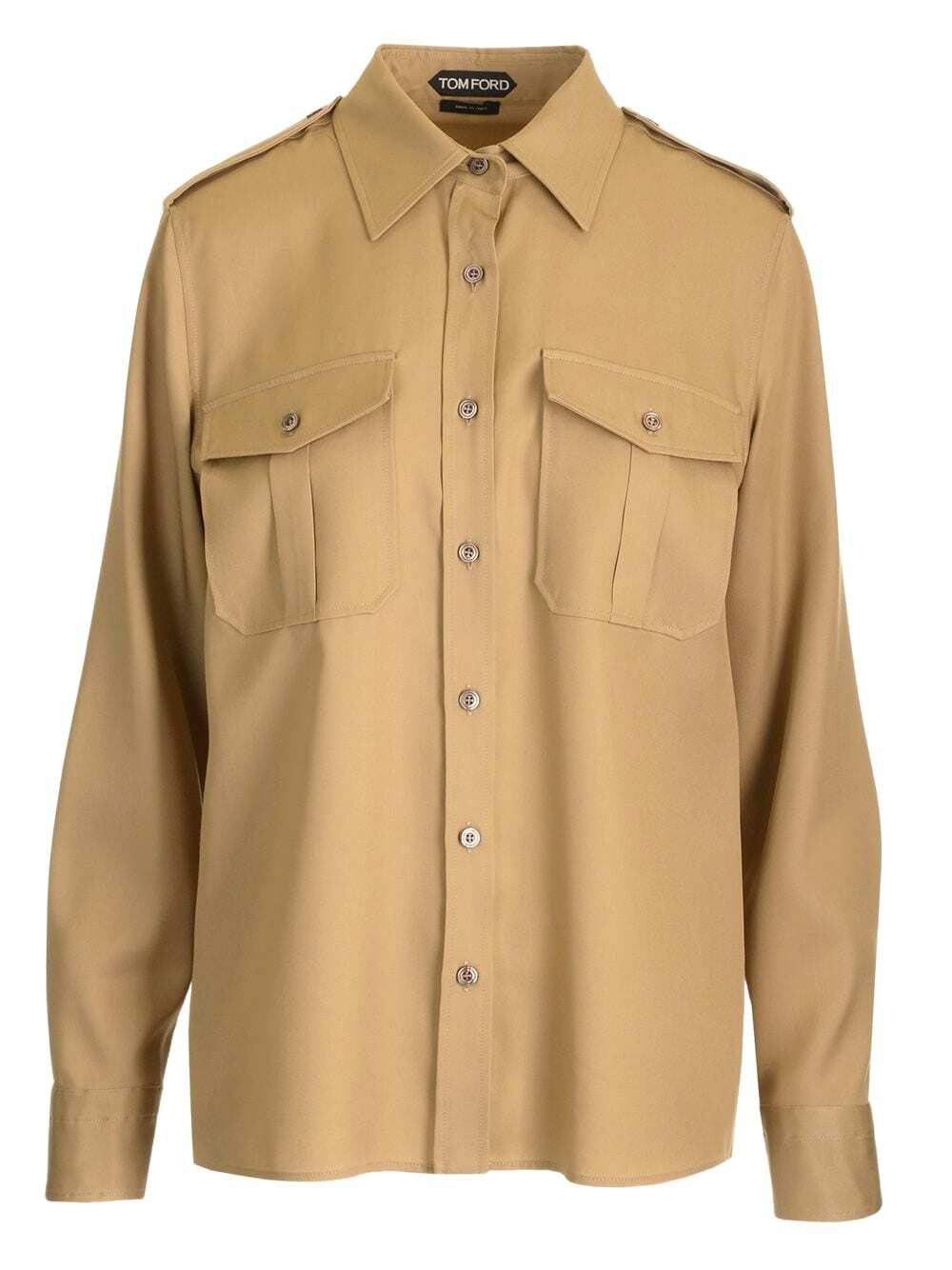 TOM FORD - Stretch Silk Satin Relaxed Fit Shirt TOM FORD