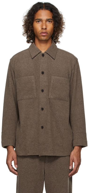 Photo: AURALEE Cashmere Jersey Big Shirt