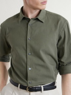 Canali - Cotton-Poplin Shirt - Green