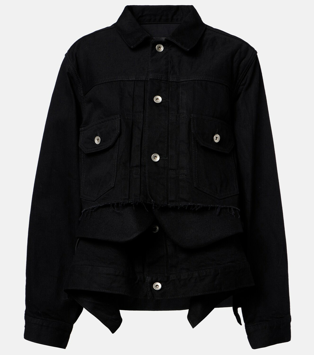 Sacai Layered denim jacket