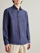 Sunspel - Linen Shirt - Blue