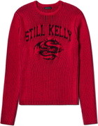 Still Kelly Red SK Dragon Crewneck Sweater