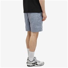 Dime Men's Wave Quilted Shorts in Cloud Blue
