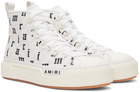 AMIRI White English Court Hi Sneakers