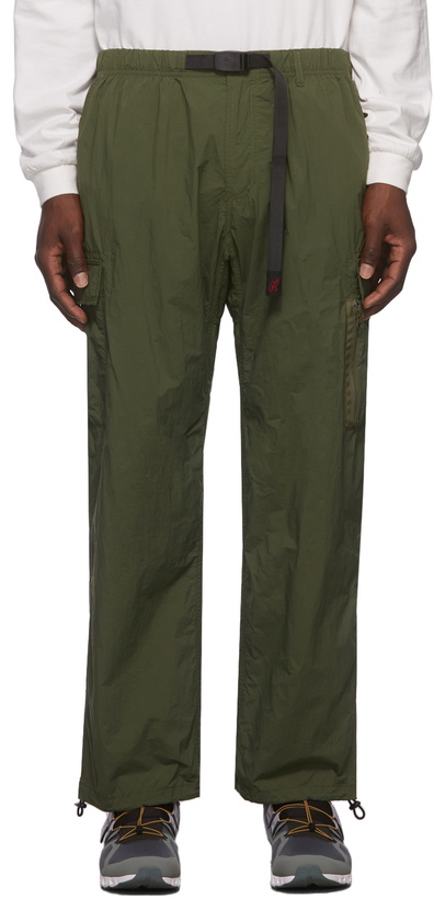 Photo: Gramicci Khaki Nylon Packable Truck Trousers