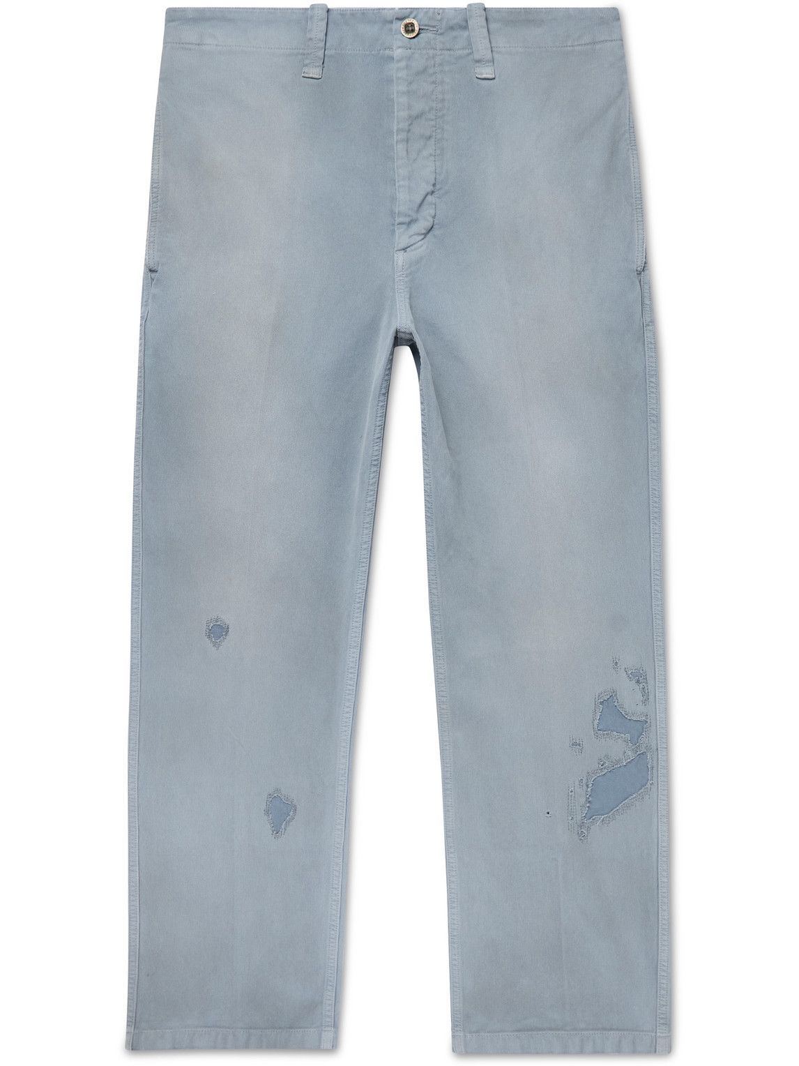 Visvim - Gifford Straight-Leg Distressed Cotton-Corduroy Trousers