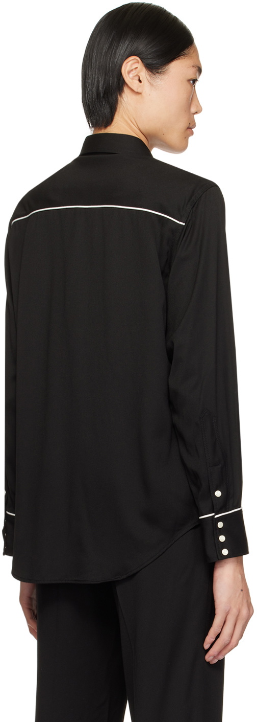 The Letters Black Smile Pocket Shirt
