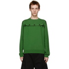 Bottega Veneta Green Button Vent Sweater