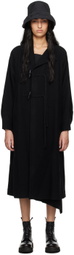 Y's Black Wool Coat