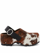 Jil Sander Cow-Print Clogs