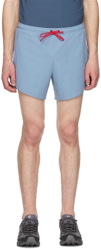 Photo: District Vision Blue Spino 5 Training Shorts