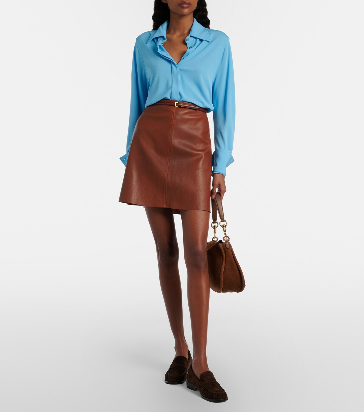 Stouls Lucie 22 leather miniskirt