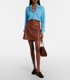 Stouls Lucie 22 leather miniskirt