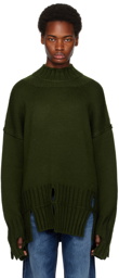 A-COLD-WALL* Khaki Keyhole Turtleneck