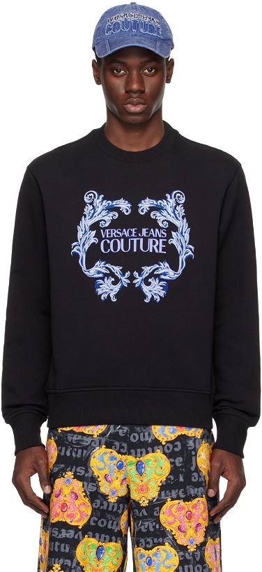 Photo: Versace Jeans Couture Black Baroque Sweatshirt