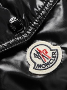 Moncler - Galion Logo-Appliquéd Quilted Glossed-Shell Hooded Down Jacket - Black