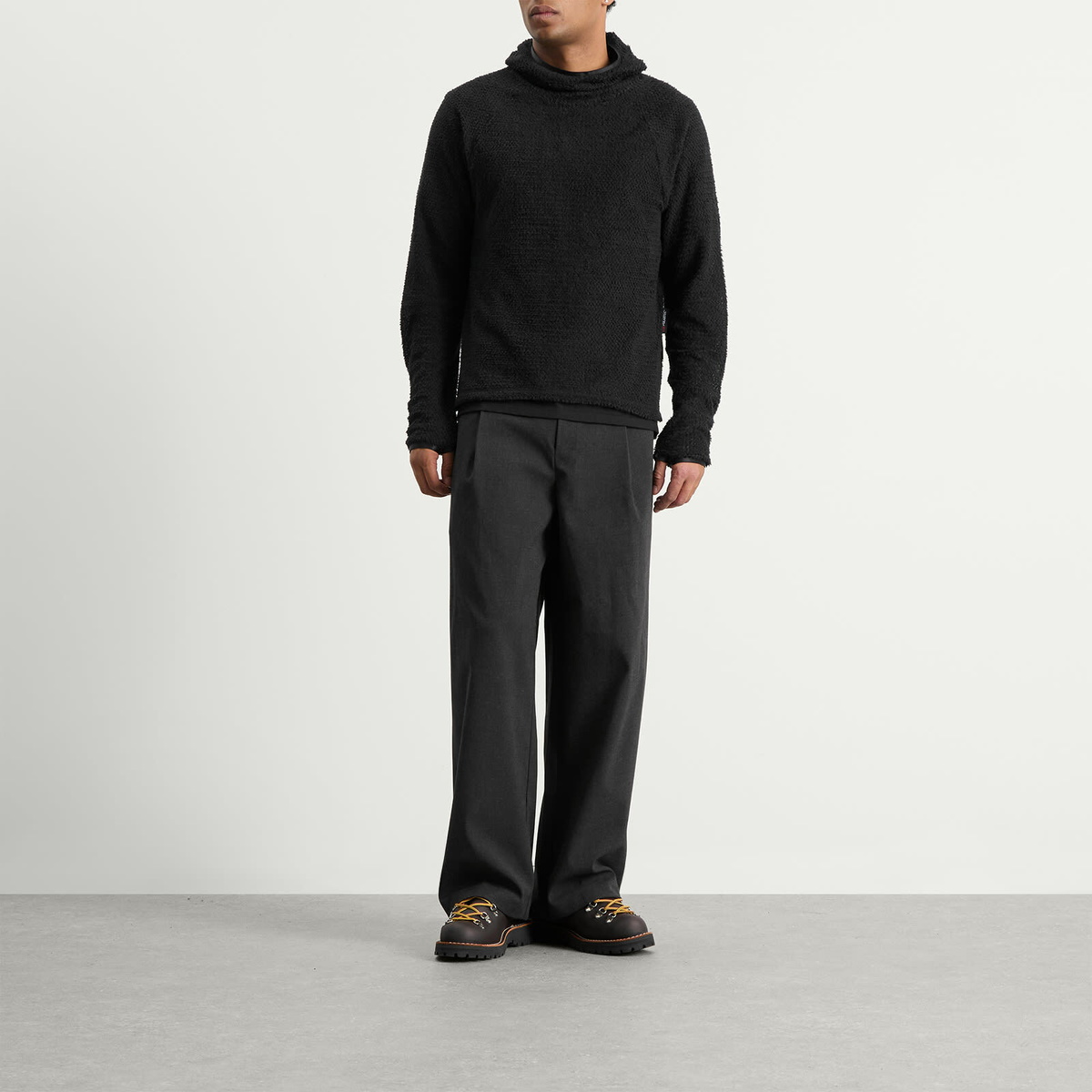 Purple Mountain Observatory Men's Polartec Alpha Balaclava Hoodie in Black