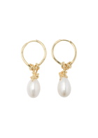 Completedworks Pearl and 18kt Gold Vermeil Hoop Earrings - One Size