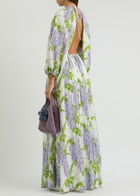 Bernadette Fran Floral-print Maxi Dress Cream