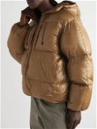 ROA - Quilted Ripstop Hooded Down Jacket - Brown