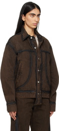 Eckhaus Latta Brown EL Redux Denim Jacket