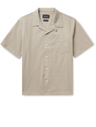 HOWLIN' - Cocktail Camp-Collar Checked Cotton-Blend Ripstop Shirt - Brown