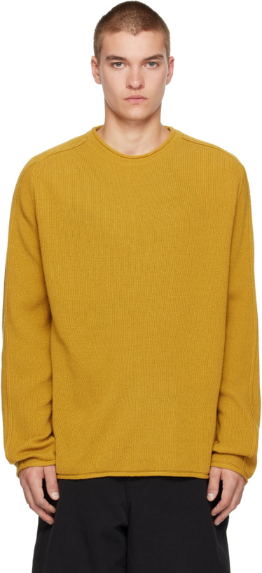 Photo: CASEY CASEY Yellow Inside Out Seam Sweater