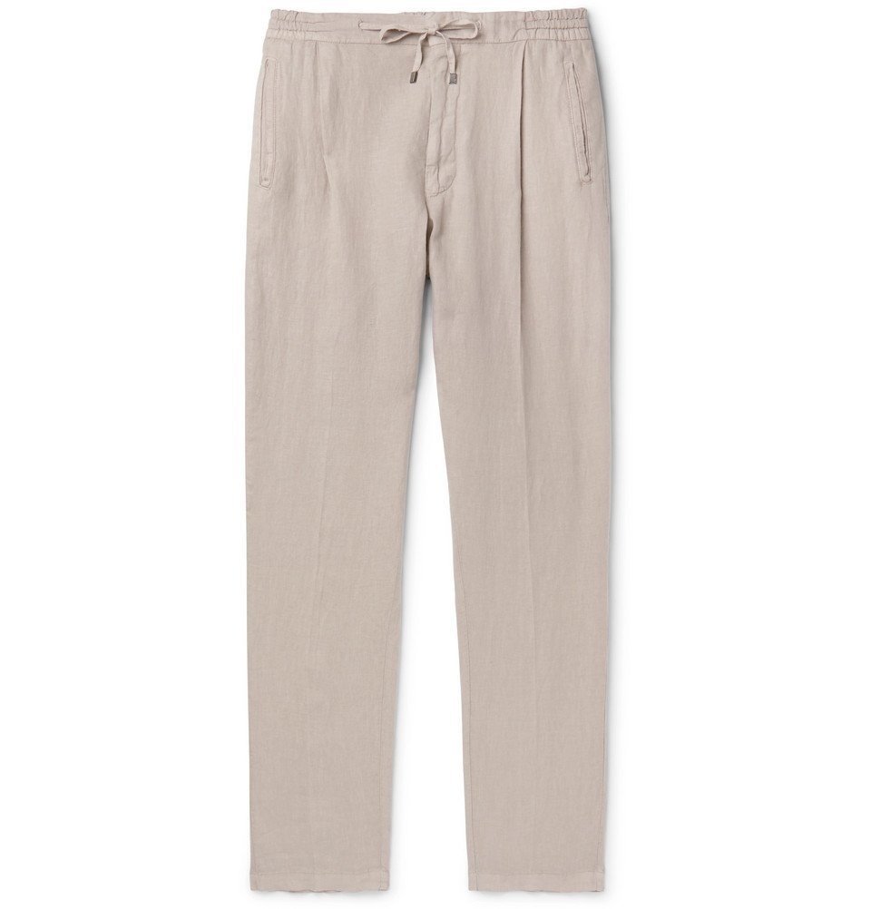 drawstring suit trousers
