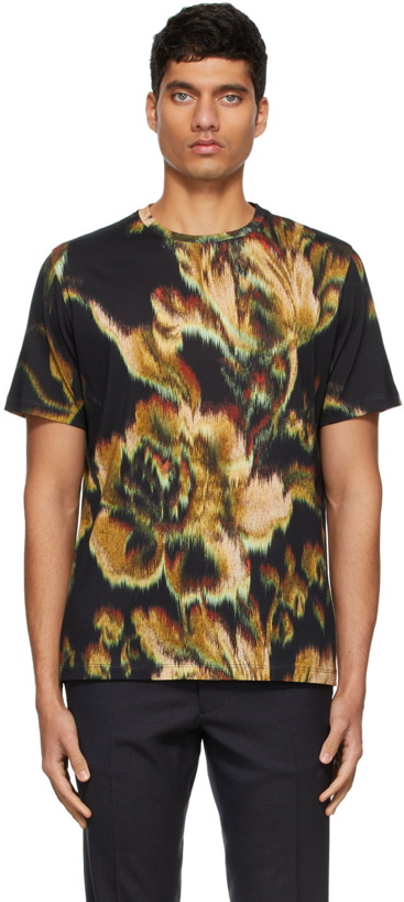 Photo: Paul Smith Black 'Disrupted Rose' T-Shirt