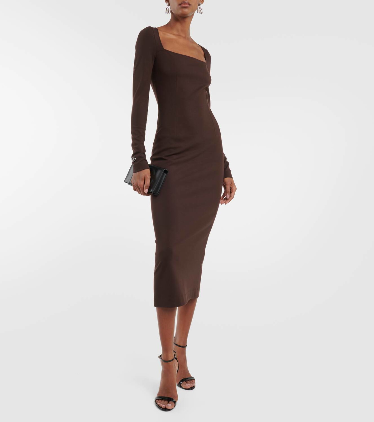 dolce & gabbana cady midi dress Dolce & Gabbana Cady Fabric Midi Dress