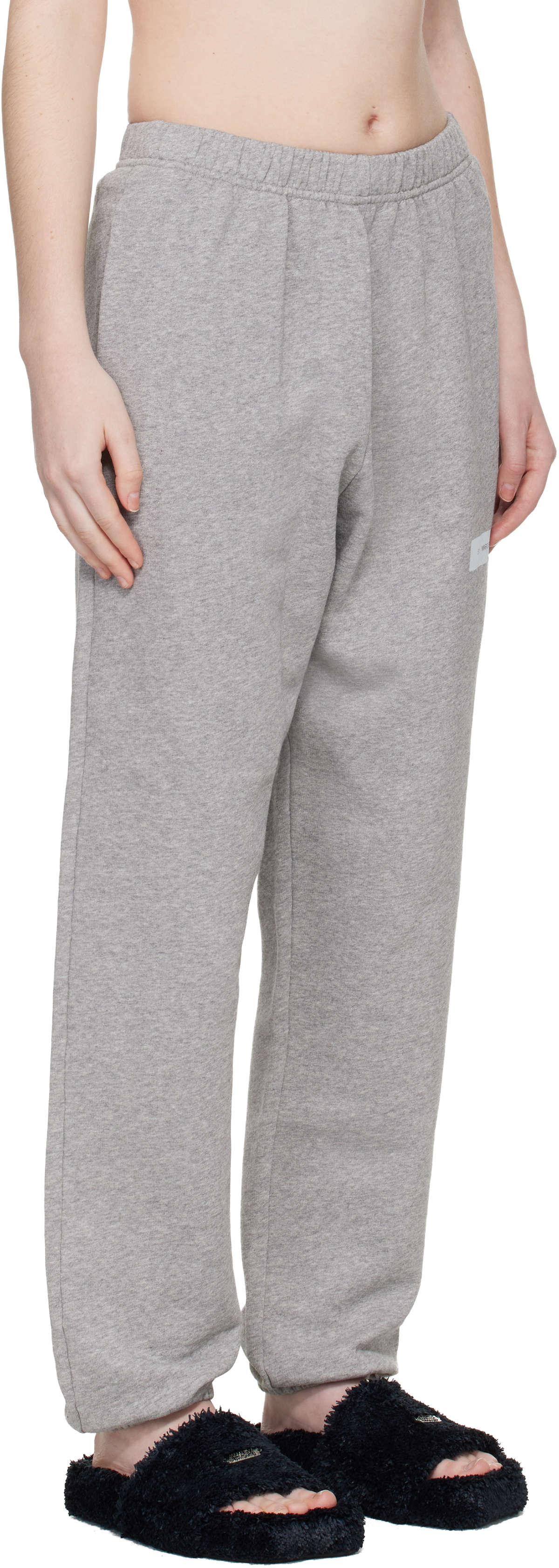 MM6 Maison Margiela Gray Unbrushed Cotton Sweatpants