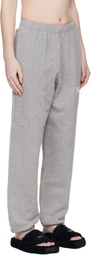 MM6 Maison Margiela Gray Unbrushed Cotton Sweatpants