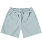 Goldwin Men's Nylon Short 5 in Aqua Gray