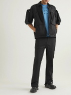 SAIF UD DEEN - Panelled Cotton-Blend Canvas Jacket - Black