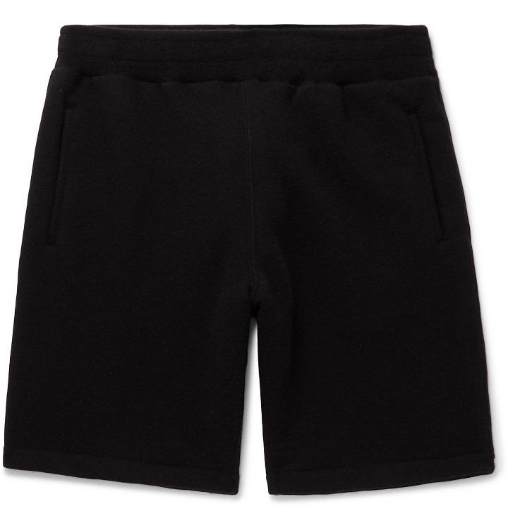 Photo: SSAM - Wide-Leg Cashmere Shorts - Black