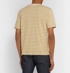 Folk - Striped Cotton-Jersey T-shirt - Yellow