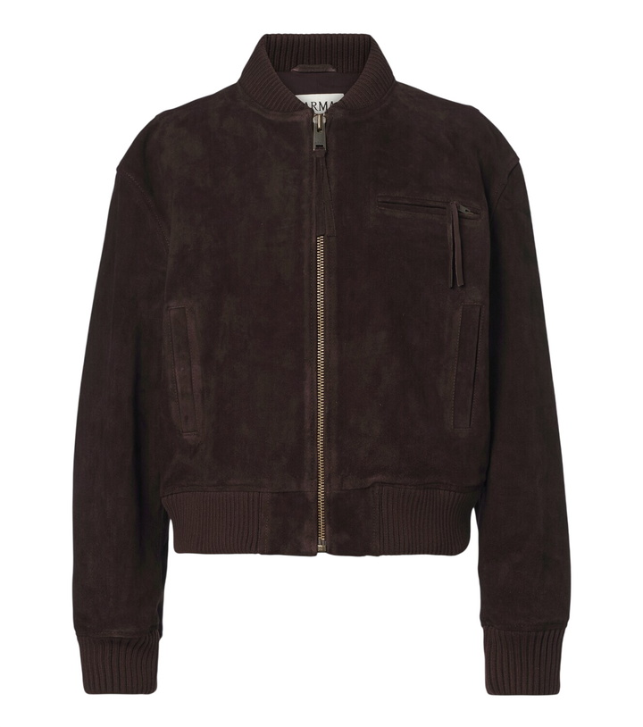 Photo: Arma Elysia suede bomber jacket