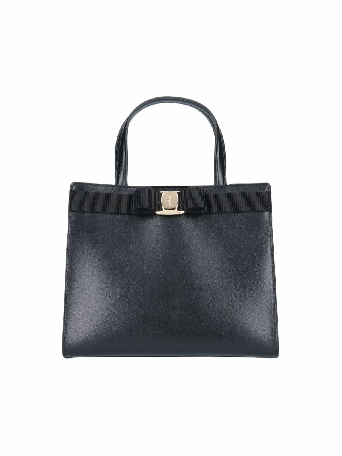 Ferragamo Grape Leather Large Shopping Bag Salvatore Ferragamo