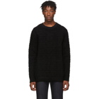 Fendi Black Embossed Wool Forever Fendi Sweater