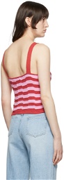 SJYP Red Cotton Tank Top