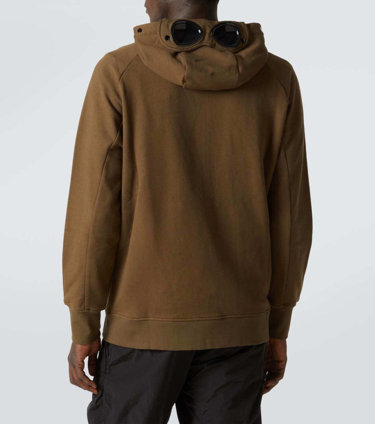 トップス C.P. COMPANY Goggle Zipped Hooded Sweat C.P. Company DIAGONAL RAISED FLEECE GOGGLE ZIPPED HOODED