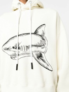 PALM ANGELS - Split Shark Cotton Hoodie