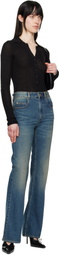 The Frankie Shop Black Solana Polo Bodysuit